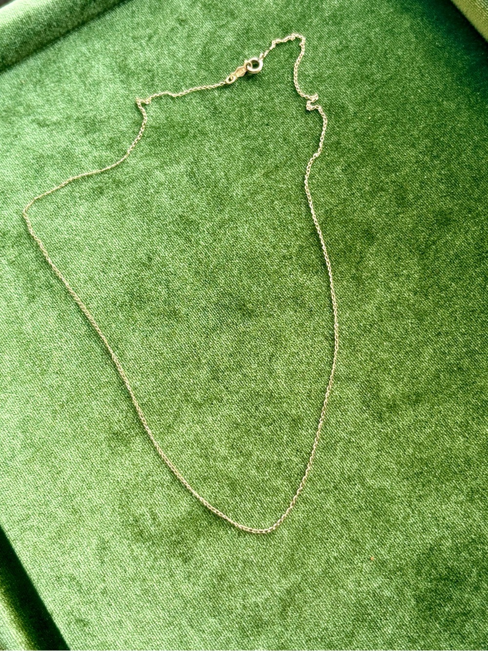 Vintage Delicate Stamped 14k Gold Cable Chain